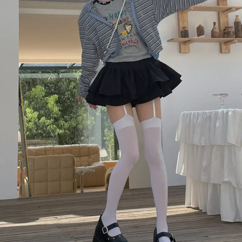 suspender velvet tights thigh high stockings