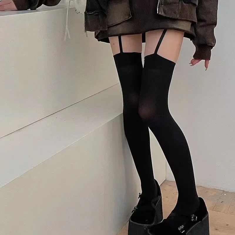 suspender velvet tights thigh high stockings