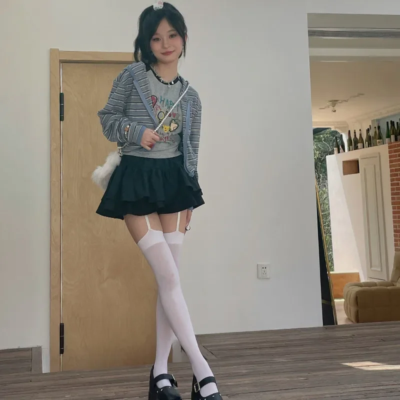 suspender velvet tights thigh high stockings