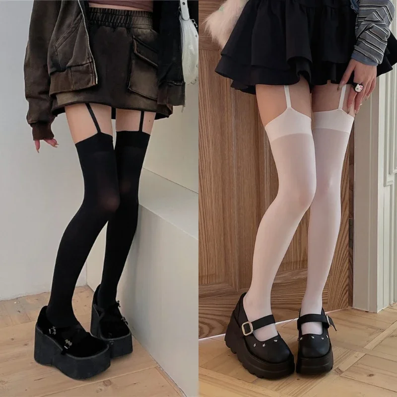 suspender velvet tights thigh high stockings
