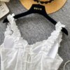 Floral Embroidery Corset Top