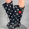 Polka Dot Knee High Boots Women