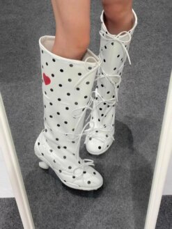Alternative view of Polka Dot Knee High Boots Women