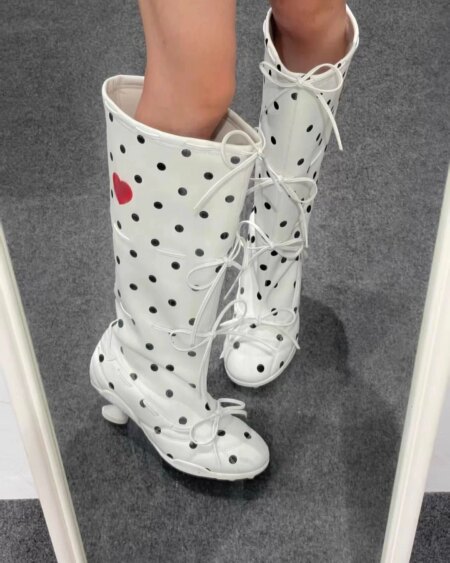 Alternative view of Polka Dot Knee High Boots Women