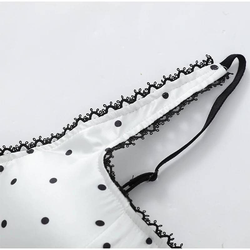 Vintage Polka Dot Backless Top Women