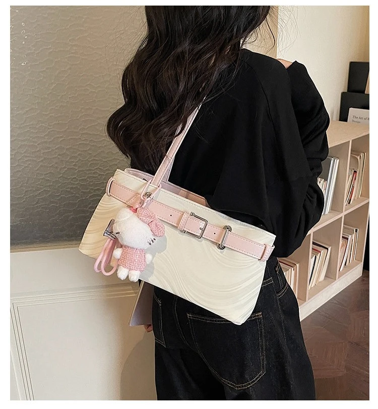 retro plaid women shoulder bag