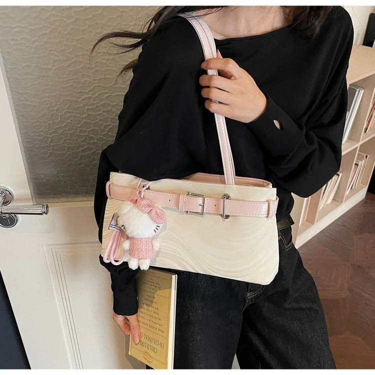 retro plaid women shoulder bag