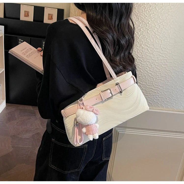 retro plaid women shoulder bag