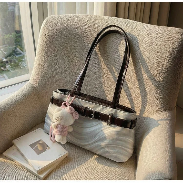 retro plaid women shoulder bag