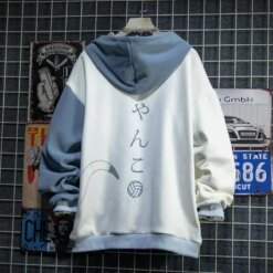 Alternative view of Cute Cat Print Patchwork Teen Hoodies