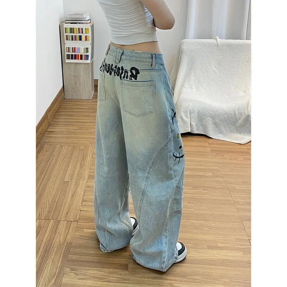 Hello Kitty Wide Leg Jeans