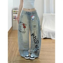 Alternative view of Hello Kitty Wide Leg Jeans