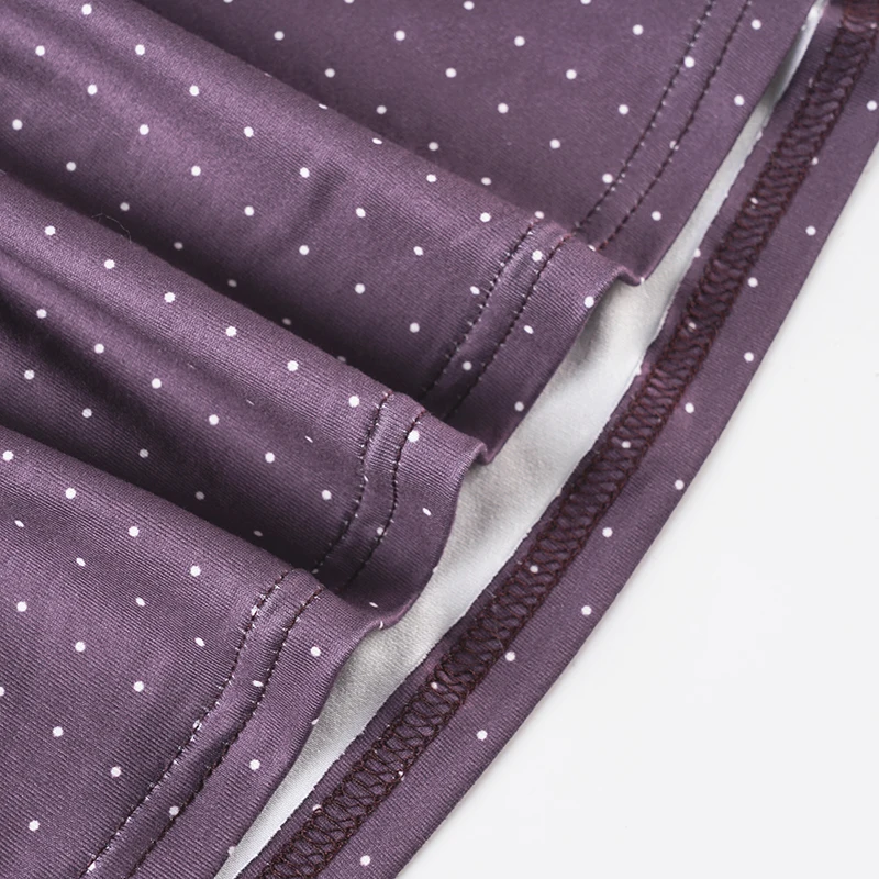 Purple Y2K Polka Dot Ruffled Tank Top