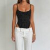 Polka Dot Backless Jumpsuit