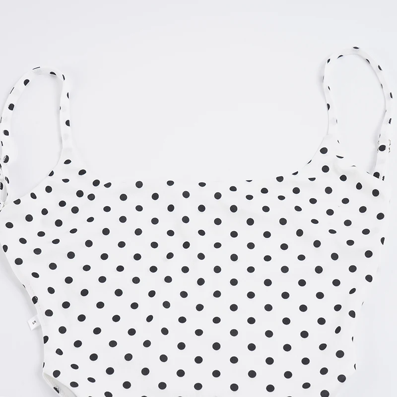 Polka Dot Backless Jumpsuit