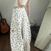 Polka Dot Print Baggy Pants