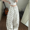 Polka Dot Print Baggy Pants