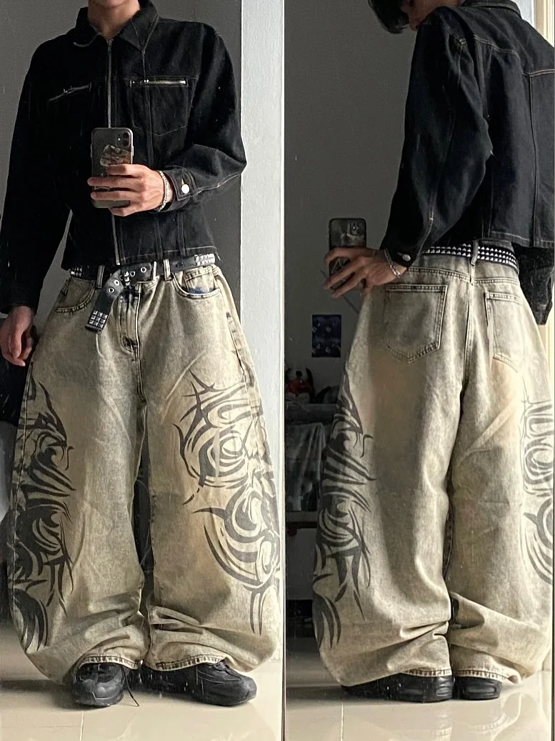 TATTOU Loose Straight-Leg Pants