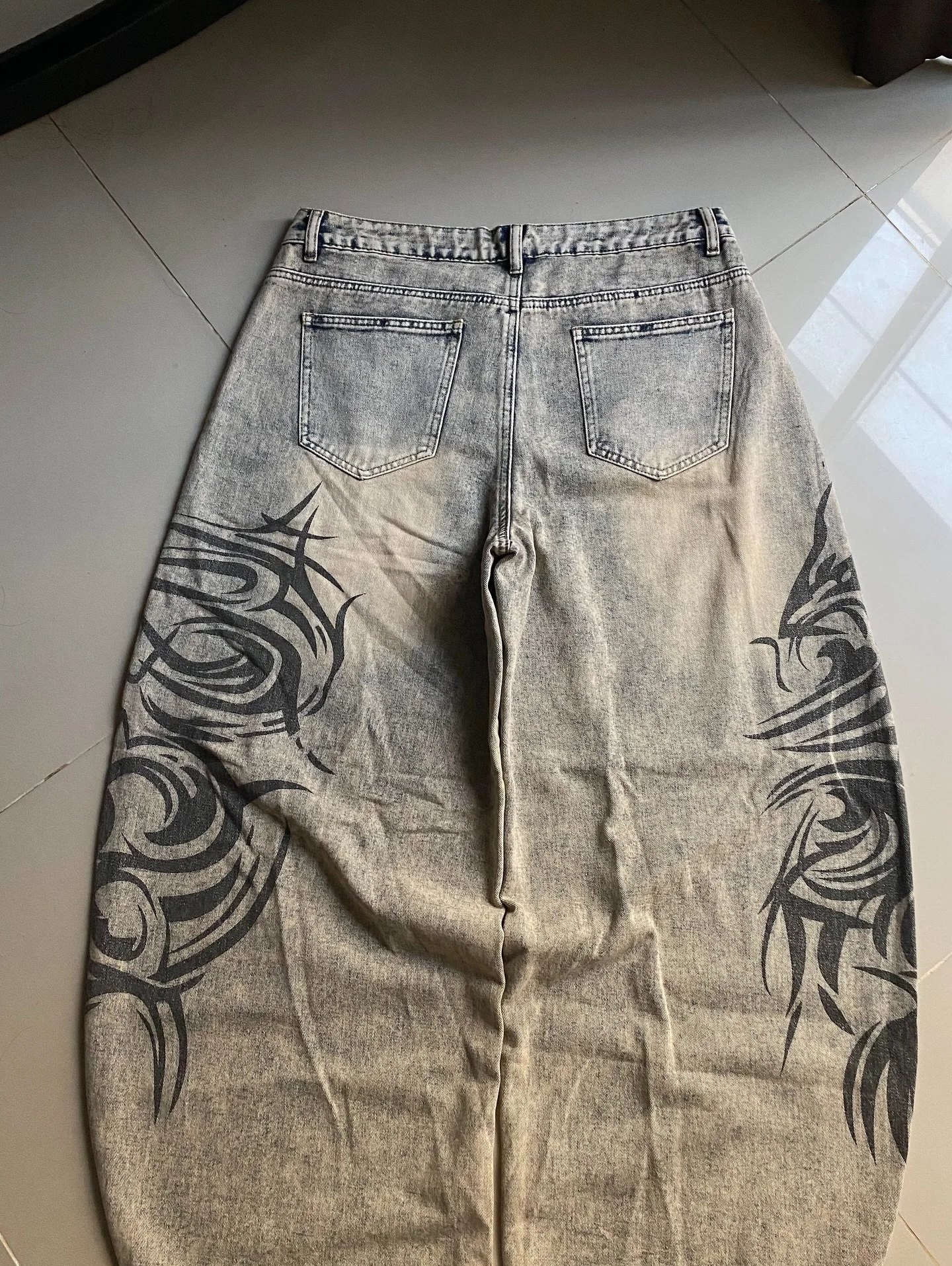 TATTOU Loose Straight-Leg Pants