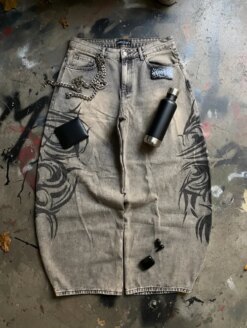 TATTOU Loose Straight-Leg Pants