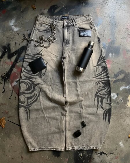TATTOU Loose Straight-Leg Pants