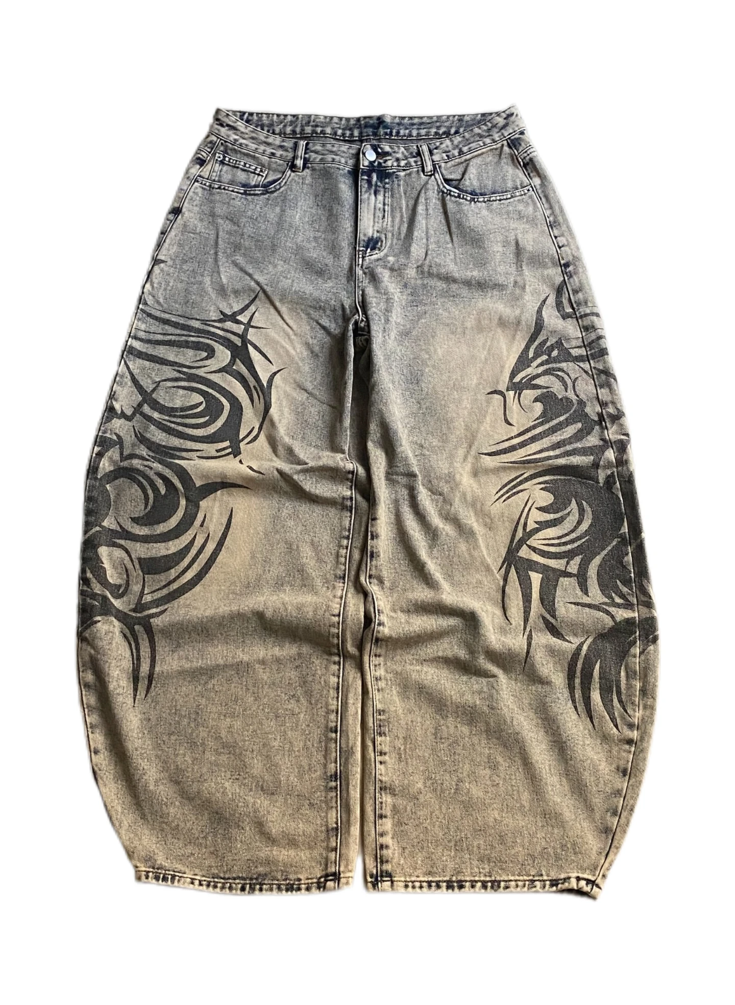 TATTOU Loose Straight-Leg Pants