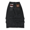 Monster Tooth Embroidery Wide Leg