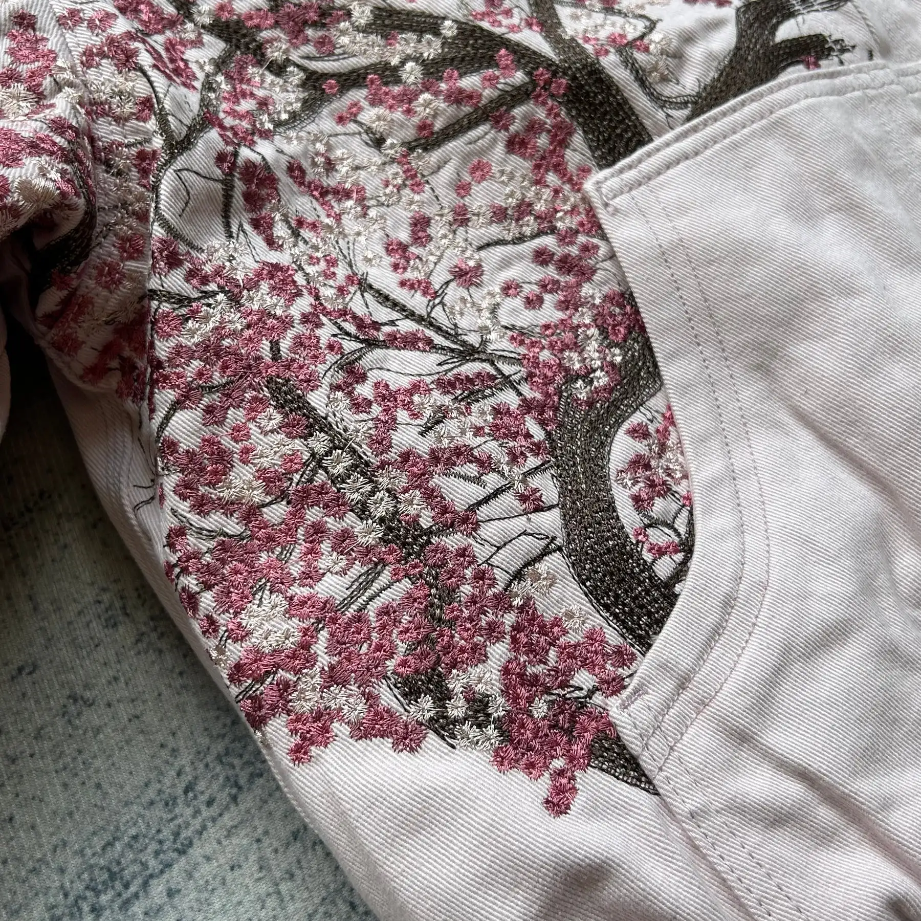 Sakura Cherry Blossom Zip-Up Hoodie