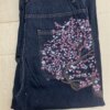 Sakura Cherry Blossom Wide Leg Jeans - Image 5
