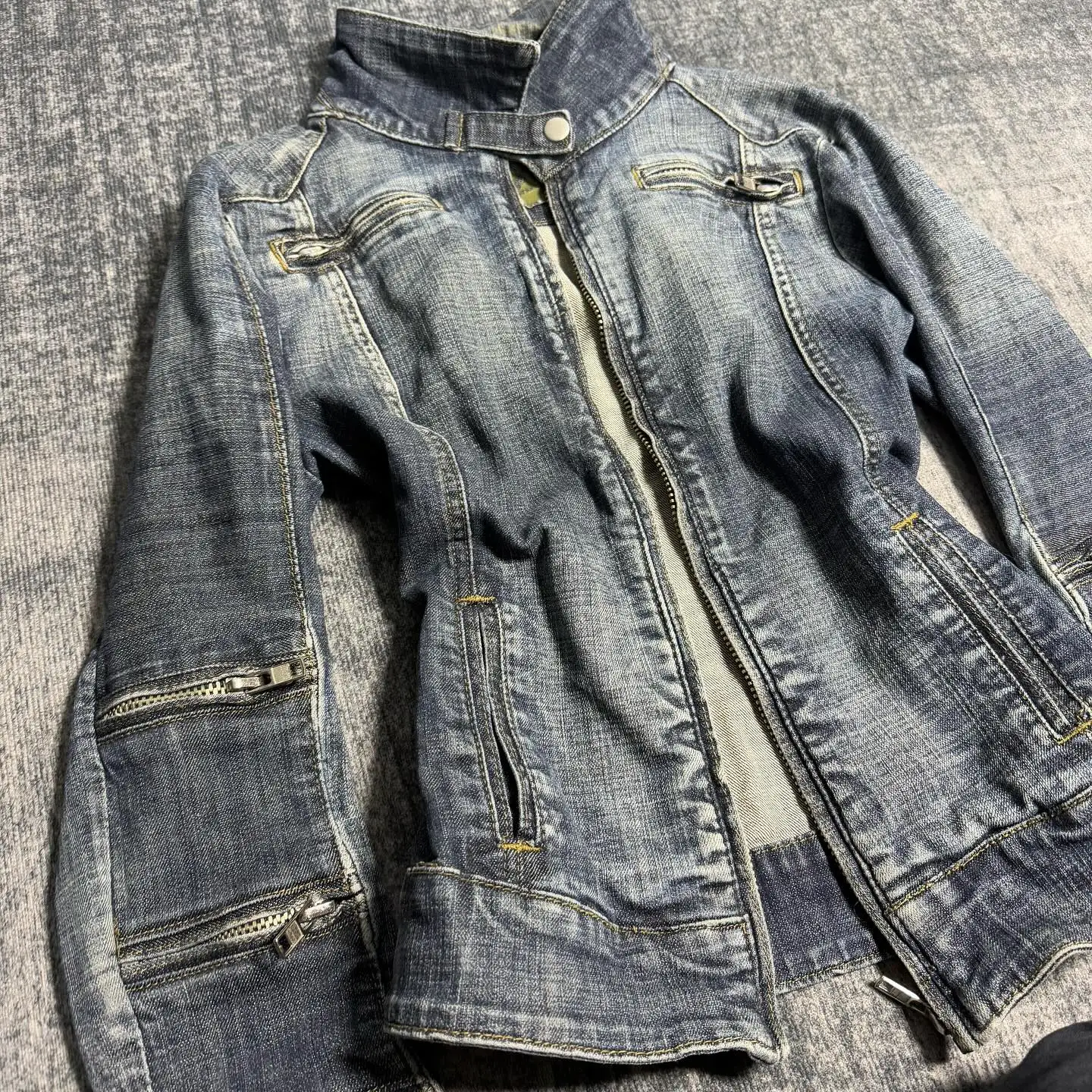 Vex Multi-Zip Denim Jacket Vex Multi-Zip Denim Jacket - Image 3