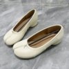 Mira Split-Toe Low Heel Shoes - Image 2