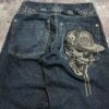 Deadbeat Skull Wide Leg Jeans - Image 2